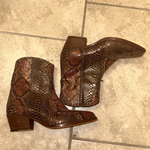 Free People snake cowboy booties - Picture 2 of 7